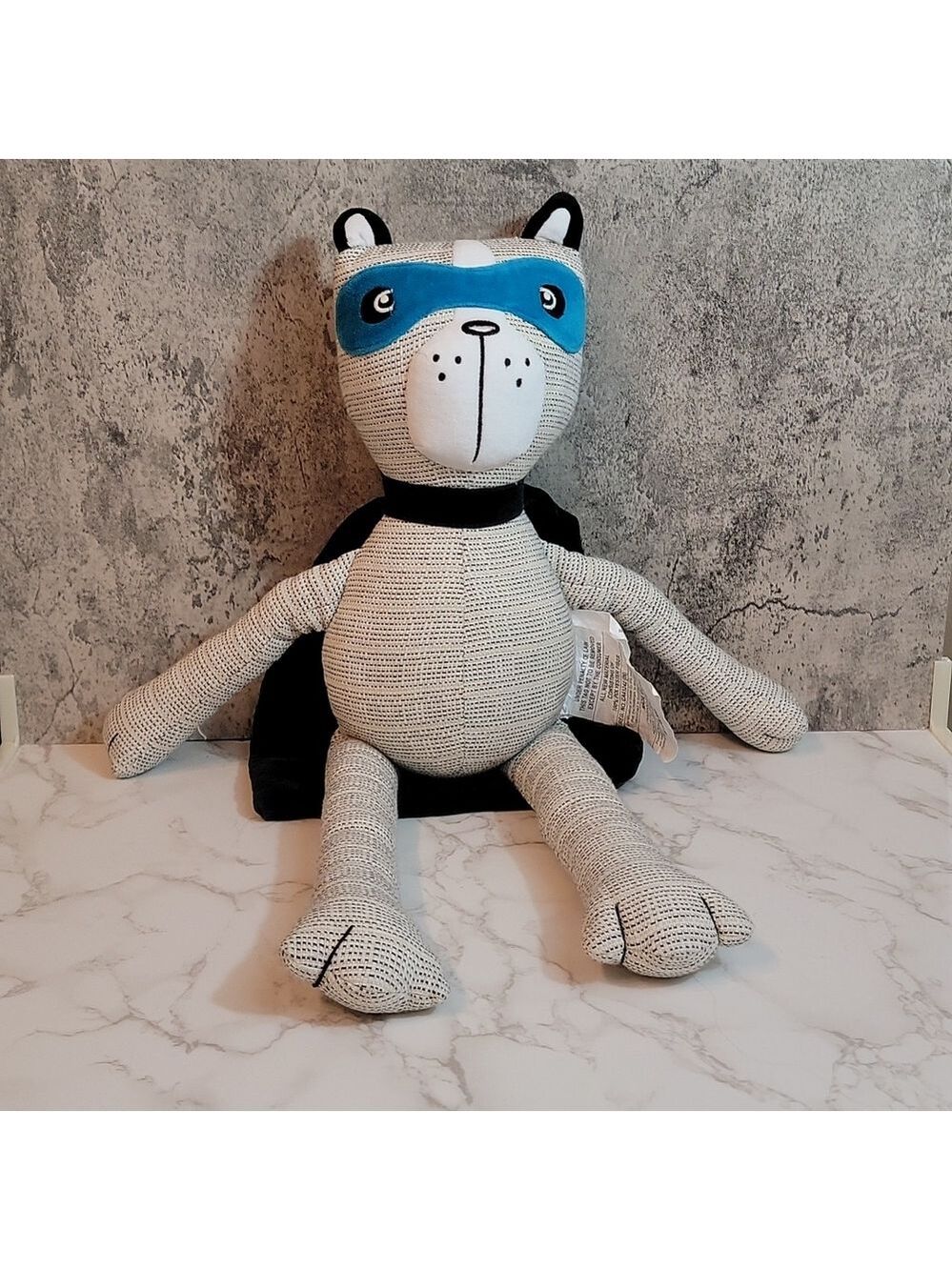 PillowFort Plush Cat Caper Superhero Mask Doll